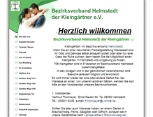 Tablet Screenshot of kleingaertner-helmstedt.de